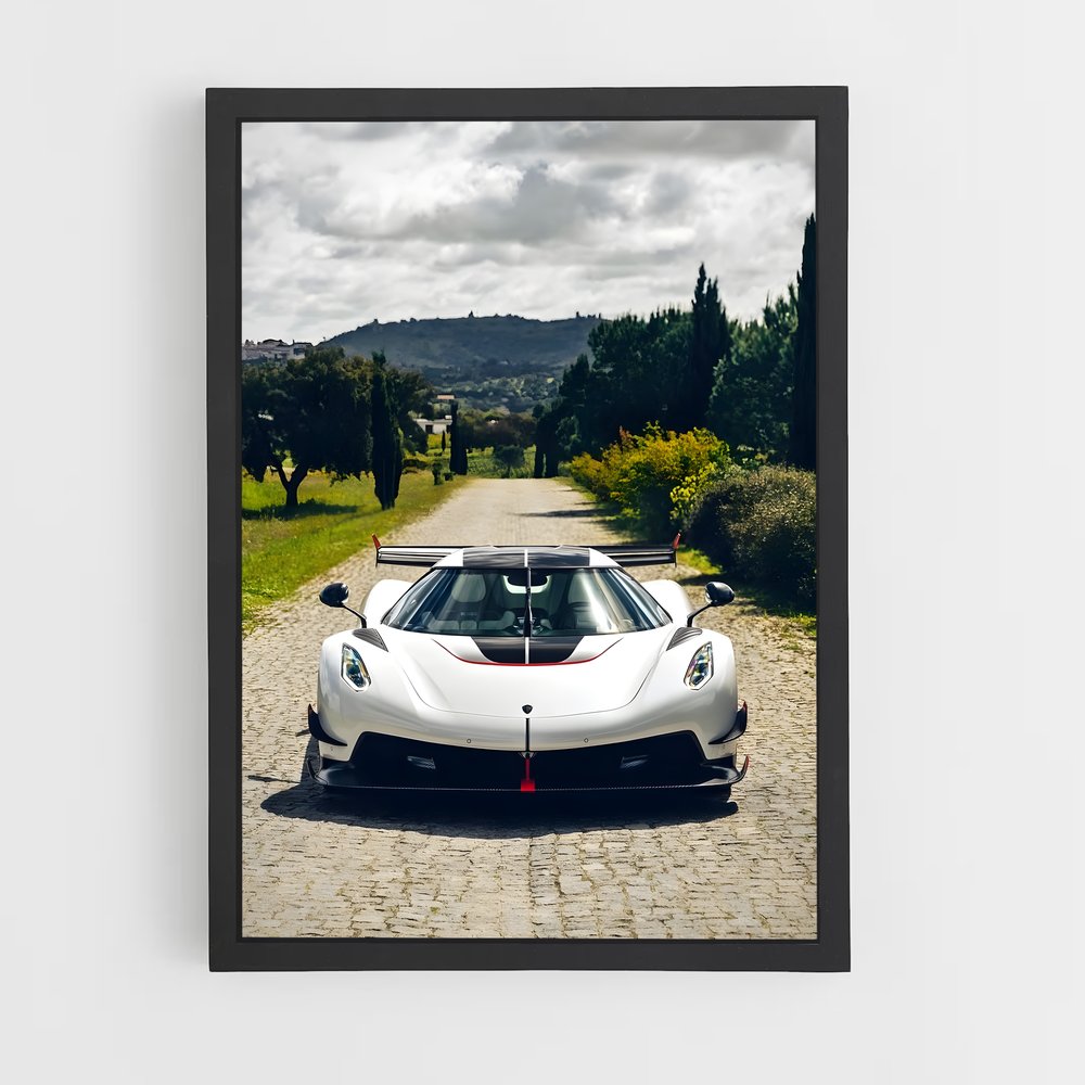 Poster Jesko sur Pavés – affiche Koenigsegg (vue 2)
